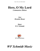 Here, O My Lord Three-Part Mixed choral sheet music cover